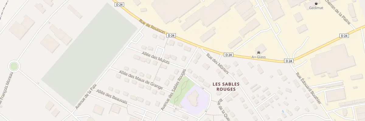 Plan du 2 Av des Sables Rouges à Villeneuve-sur-Yonne