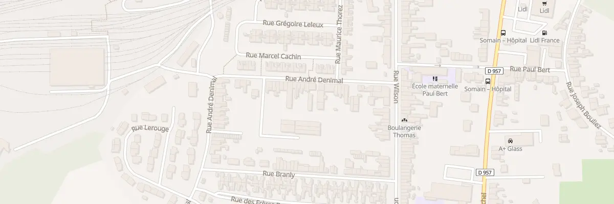 Plan du 21 Rue Andre Denimal à Somain