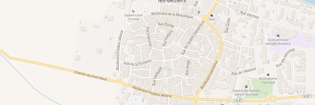 Plan du 6 Rue Marceau à Villeneuve-lès-Béziers