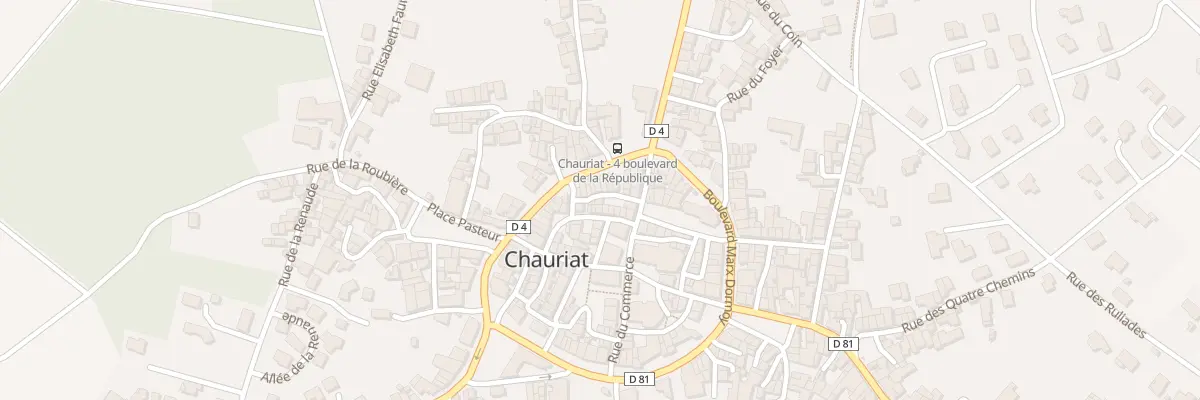 Plan du 3 Rue du Rempart à Chauriat
