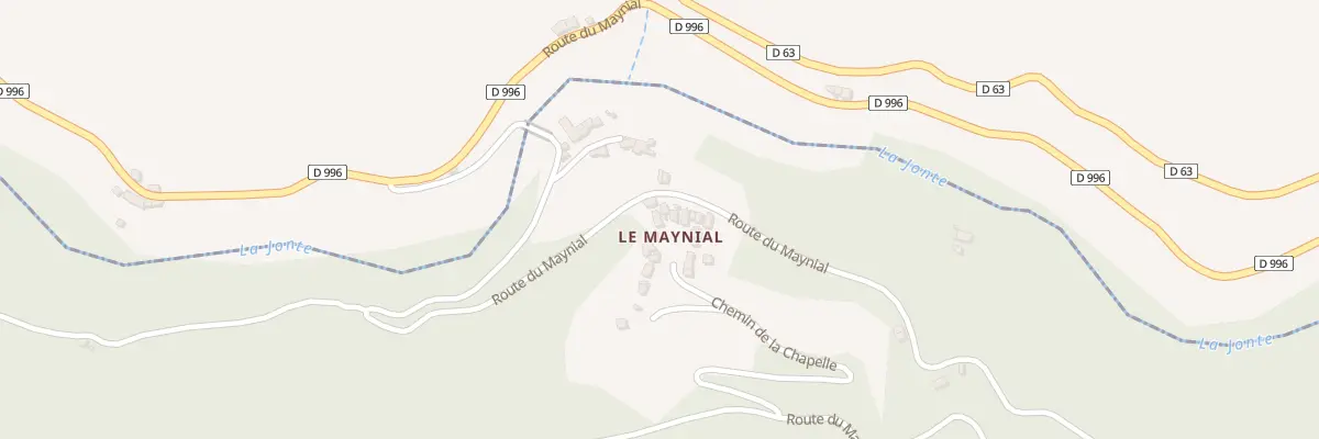 Plan du 5110 Le Maynial à Veyreau