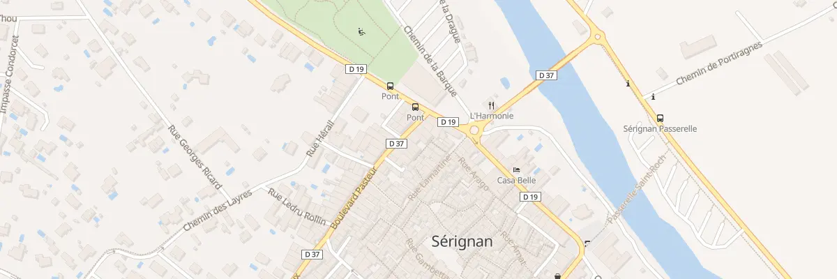 Plan du 5 Bd Pasteur à Sérignan