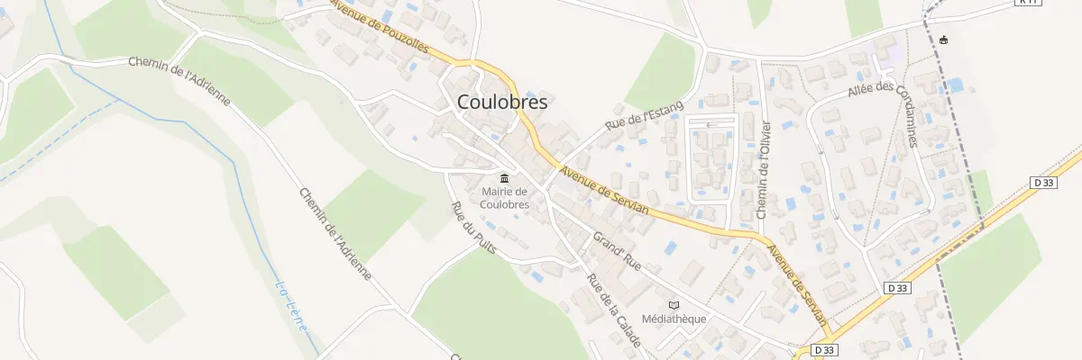 Plan du 5 Pl du Marché à Coulobres