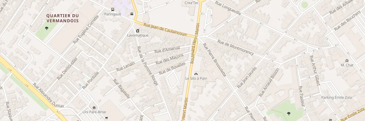 Plan du 4 Rue de Bovelle à Saint-Quentin