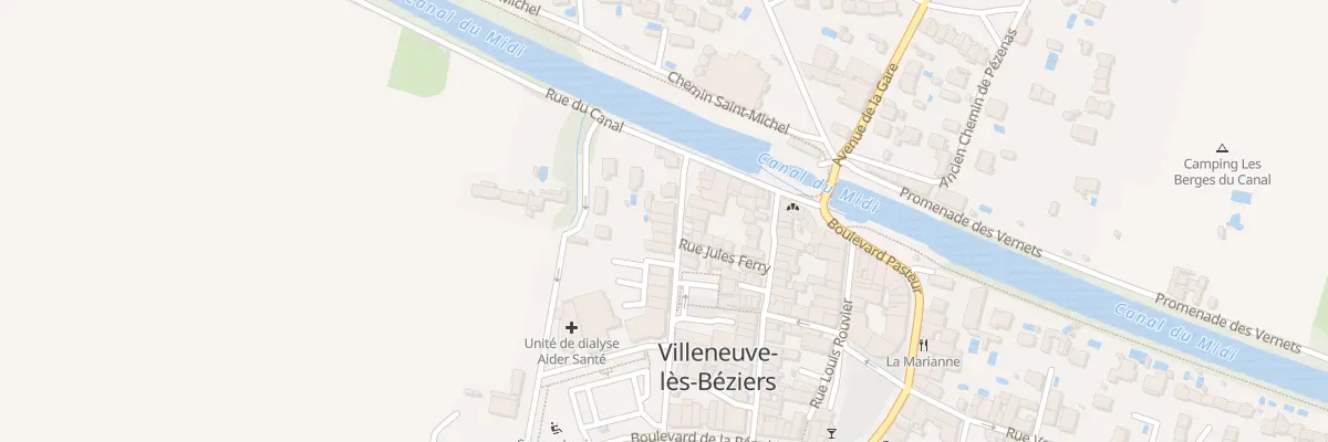 Plan du 16 Rue Léon Lagarde à Villeneuve-lès-Béziers