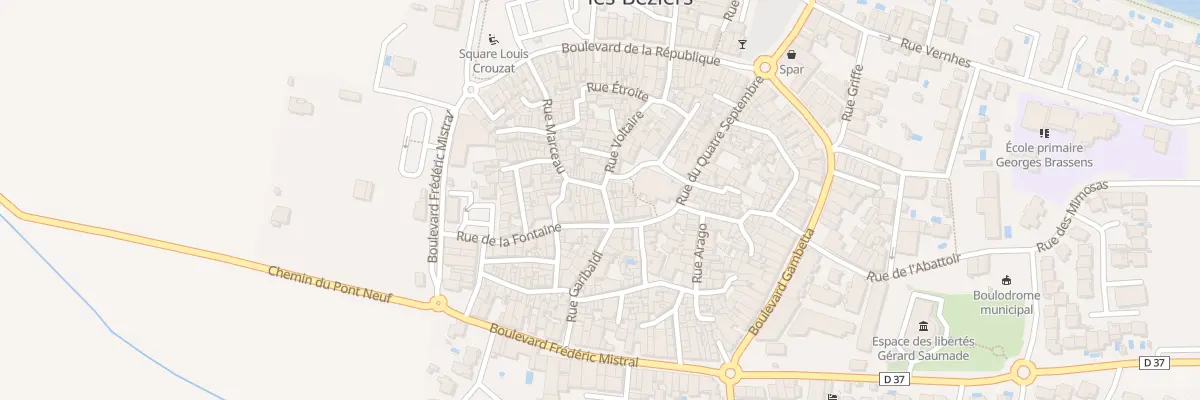 Plan du 6 Rue des Proscrits à Villeneuve-lès-Béziers