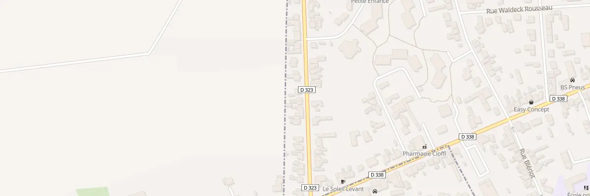 Plan du 25 Rue de Grasse à Tergnier