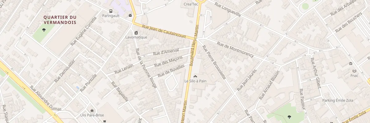 Plan du 2 Rue de Bovelle à Saint-Quentin