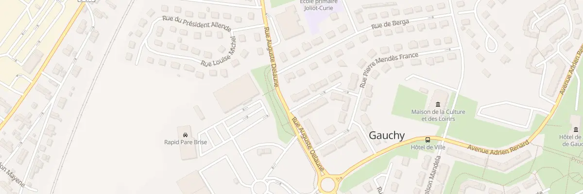 Plan du 1 Rue Jean Rostand à Gauchy
