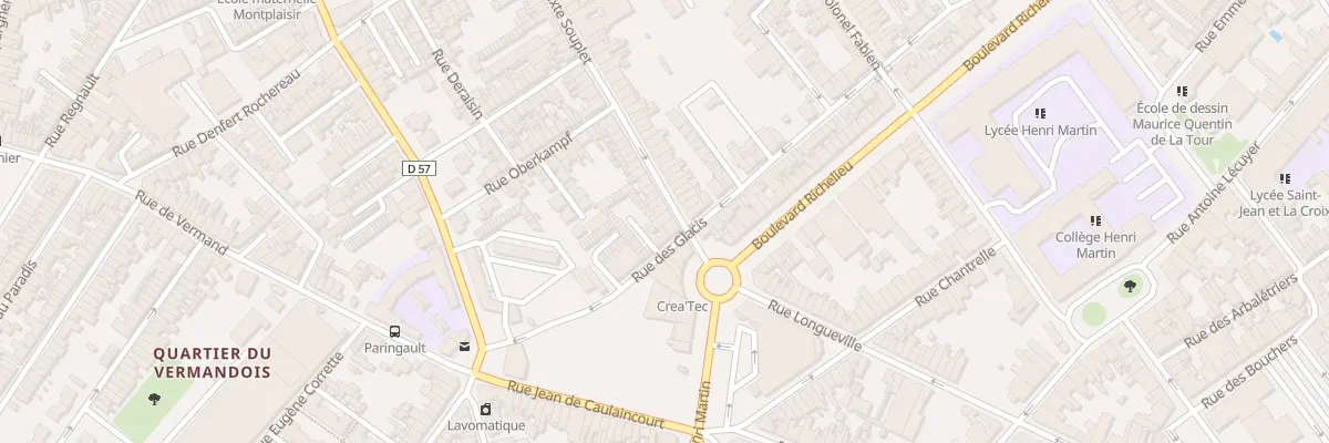 Plan du 1B Rue Calixte Souplet à Saint-Quentin