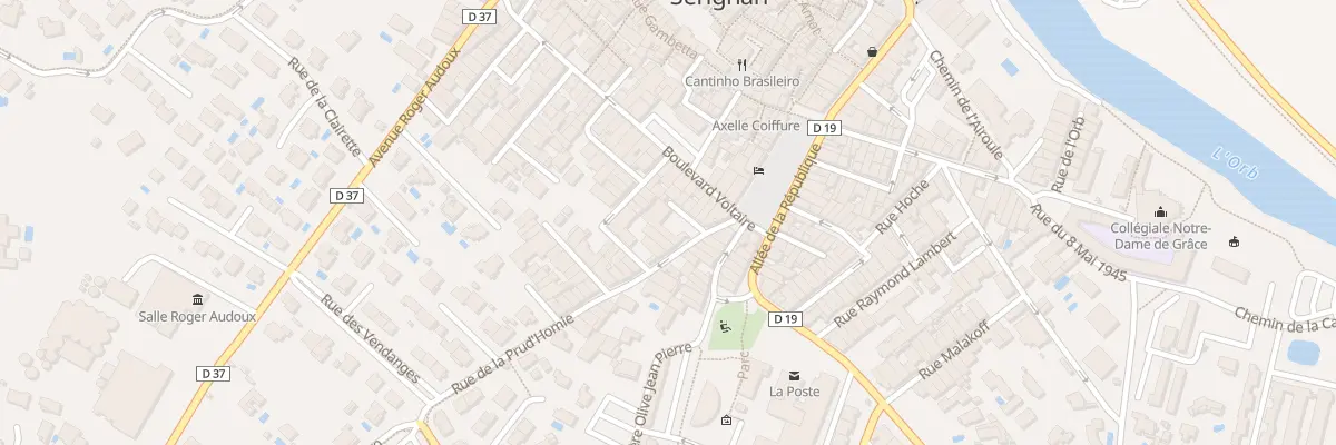Plan du 8 Rue de la Prud’homie à Sérignan
