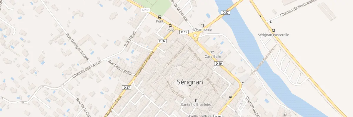 Plan du 18 Rue Lamartine à Sérignan
