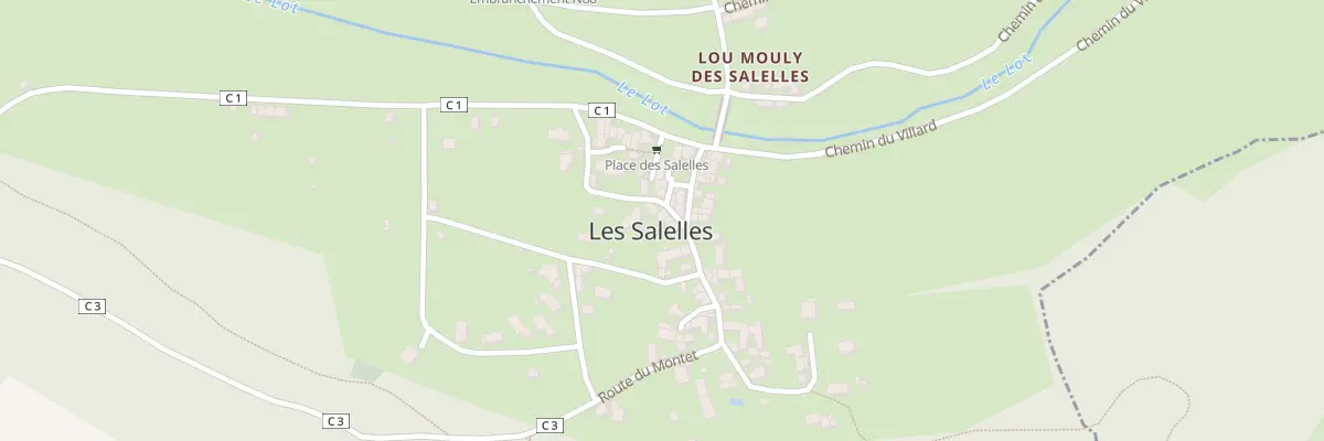 Plan du 5034 Les Salelles aux Salelles