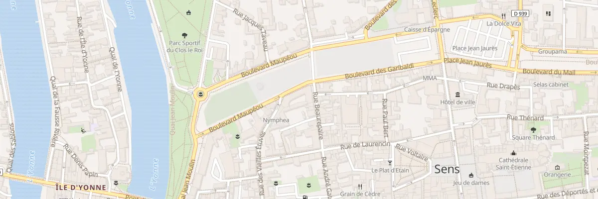 Plan du 27 Rue Beaurepaire à Sens