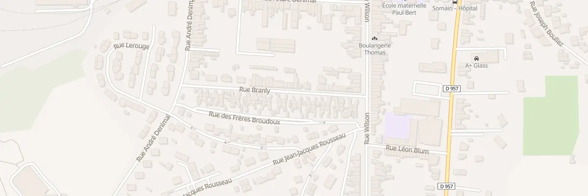 Plan du 19 Rue Branly à Somain