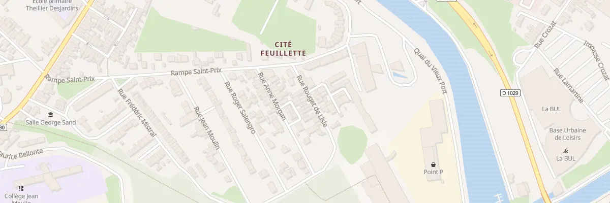 Plan du 7 Rue Rouget de Lisle à Saint-Quentin