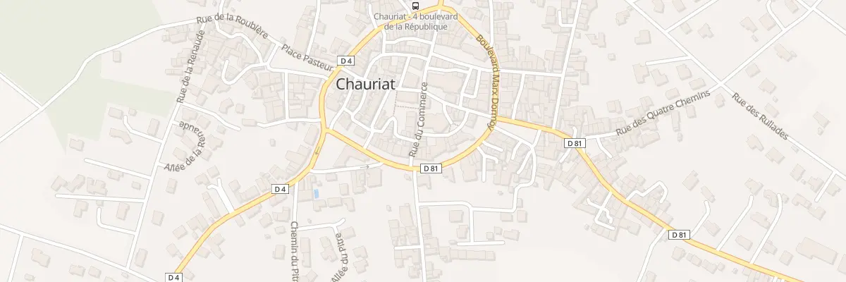 Plan du 11 Rue du Commerce à Chauriat