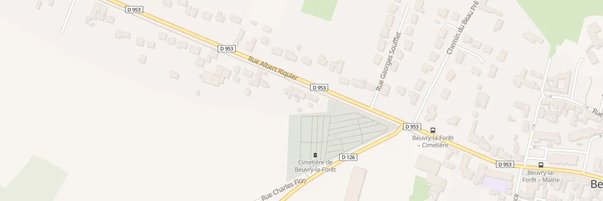 Plan du 794 Rue Albert Ricquier à Beuvry-la-Forêt