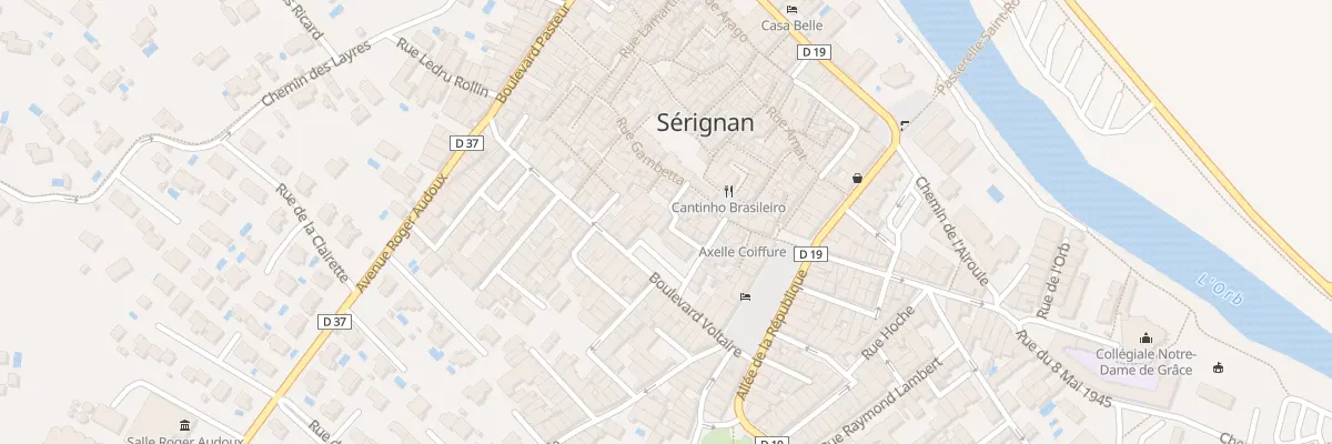 Plan du 27 Rue Gen Domergue à Sérignan