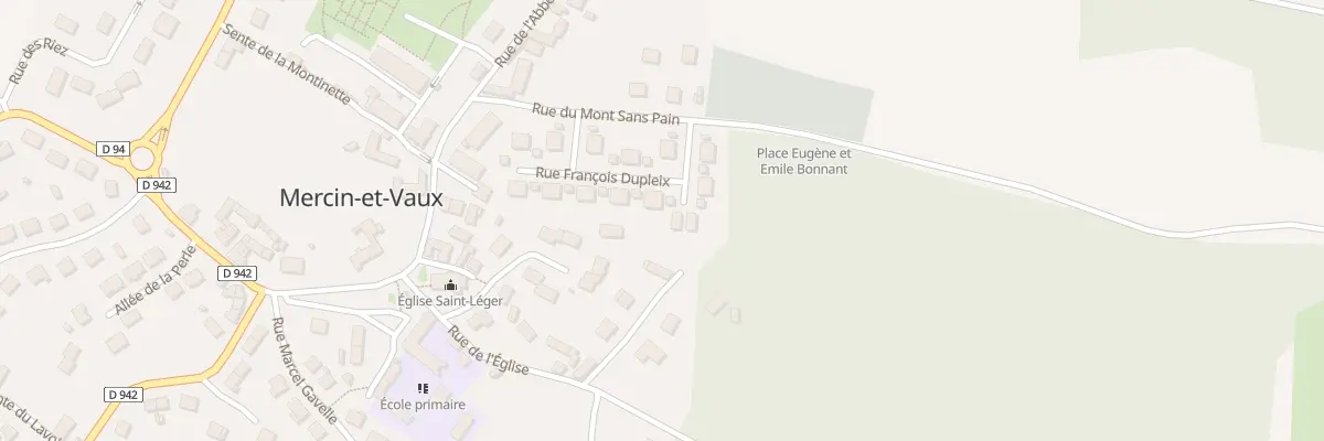 Plan du 28 Rue François Dupleix à Mercin-et-Vaux