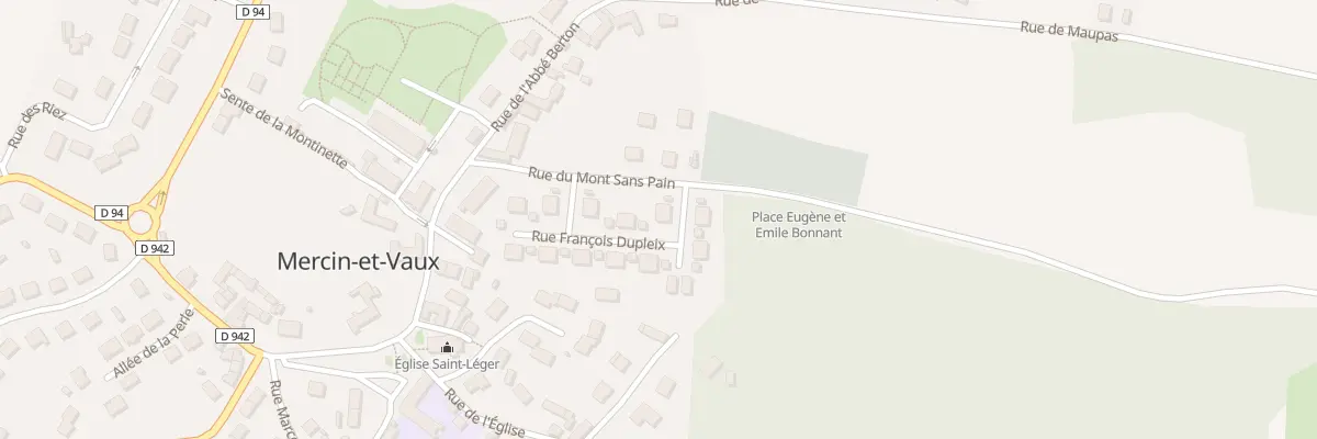 Plan du 9 Rue François Dupleix à Mercin-et-Vaux