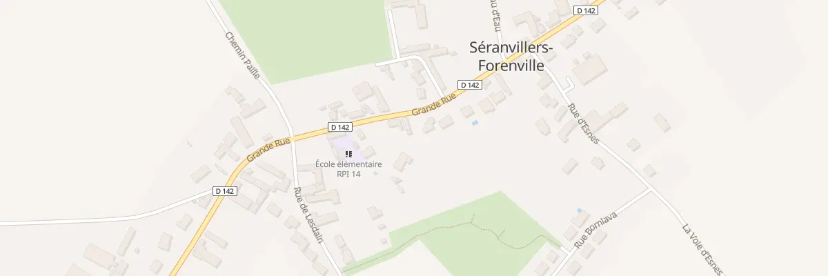 Plan du 59 Gr Gd Rue à Séranvillers-Forenville