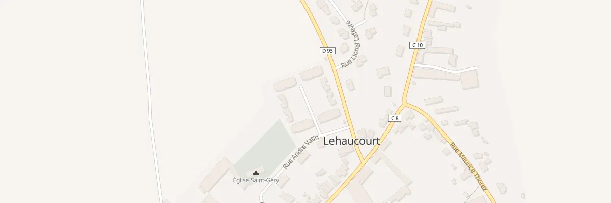 Plan du 1 Rue André Vatin à Lehaucourt