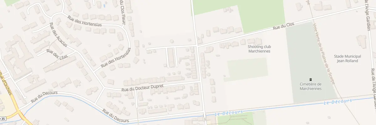 Plan du 25 Rue du Clos à Marchiennes
