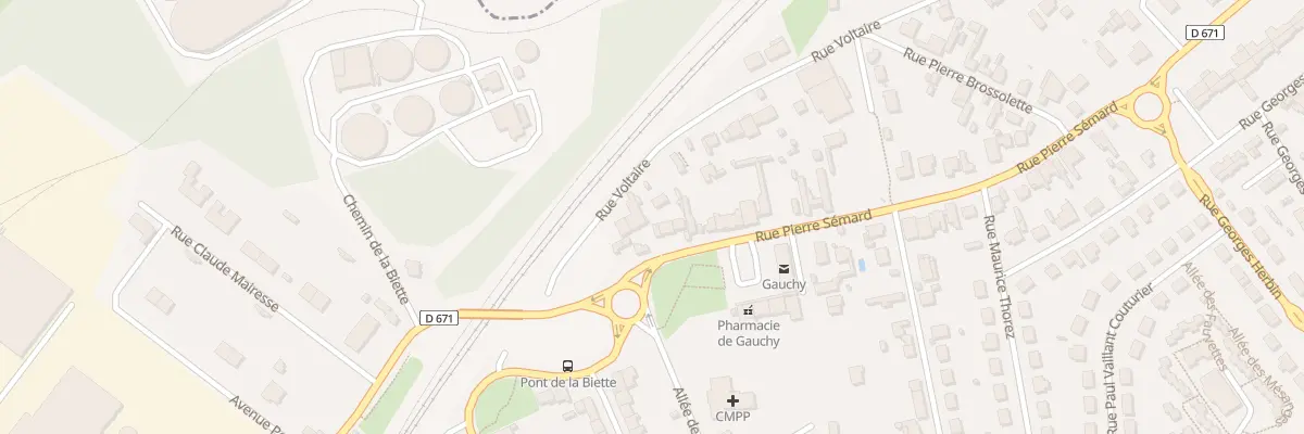 Plan du 5 Rue Pierre Sémard à Gauchy