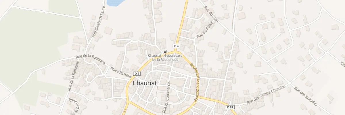 Plan du 1 Bd de la République à Chauriat