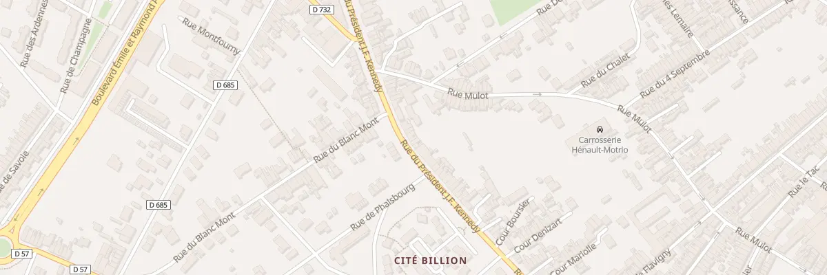Plan du 128 Rue du President J F Kennedy à Saint-Quentin