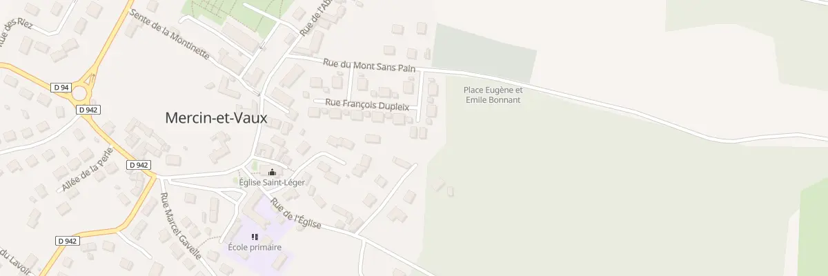 Plan du 30 Rue François Dupleix à Mercin-et-Vaux