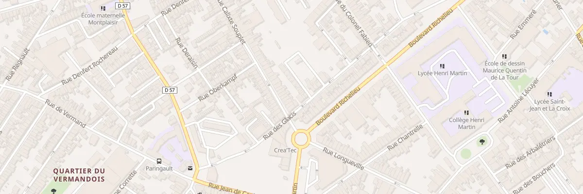 Plan du 8B Rue Calixte Souplet à Saint-Quentin