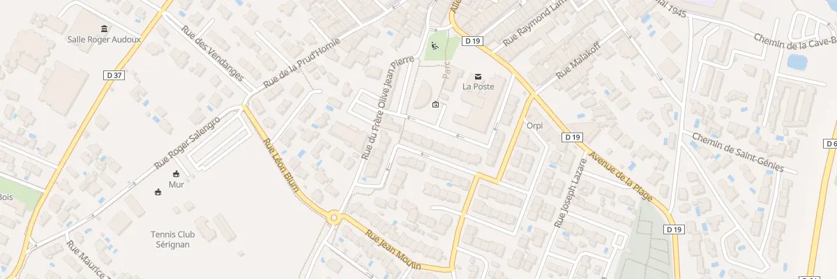 Plan du 14 Rue Herman Rouzaud à Sérignan