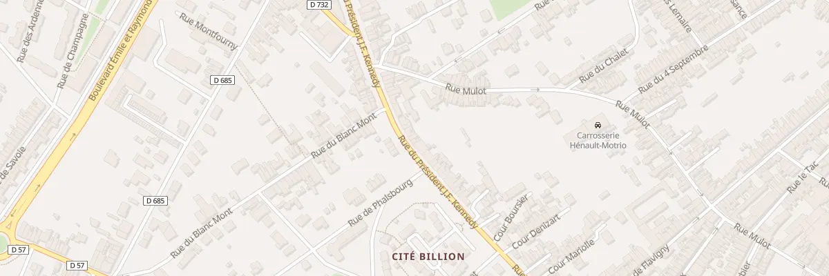 Plan du 126 Rue du President J F Kennedy à Saint-Quentin