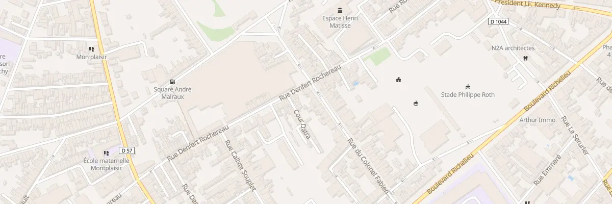 Plan du 93 Rue Denfert Rochereau à Saint-Quentin
