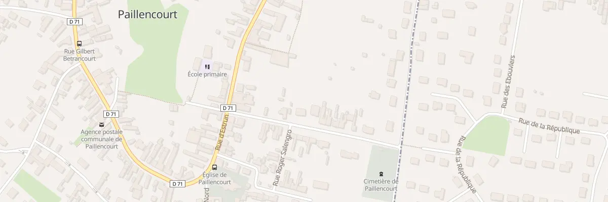 Plan du 40T Rue Roger Salengro à Paillencourt