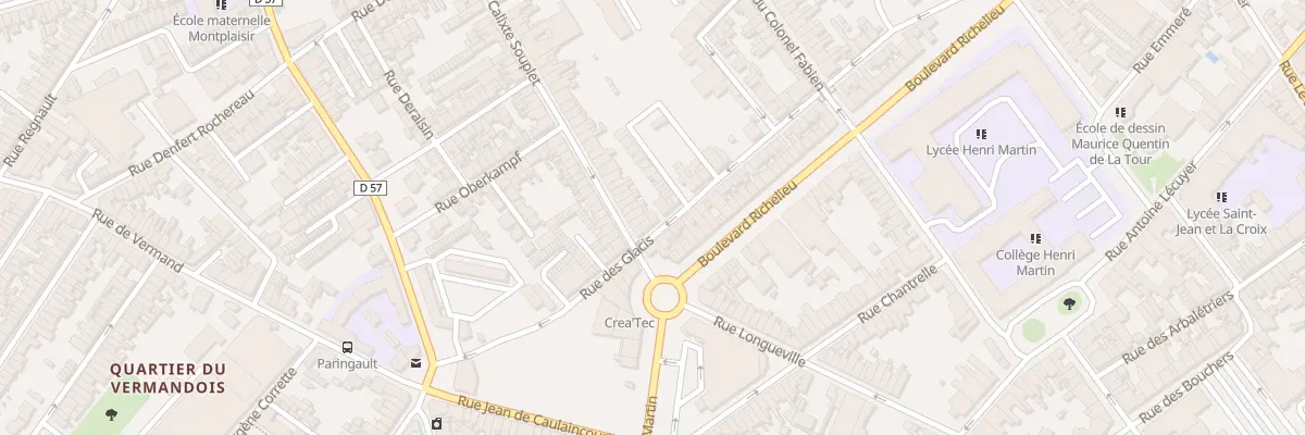 Plan du 68 Rue des Glacis à Saint-Quentin