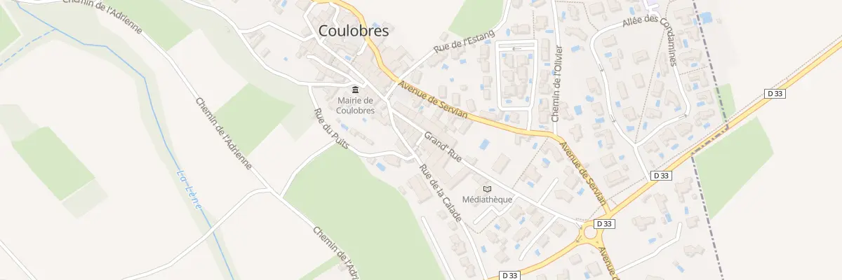 Plan du 2 Rue des Roquilles à Coulobres