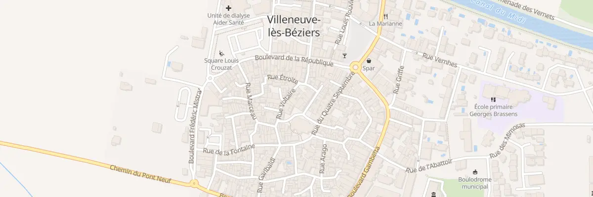 Plan du 7 Pl Roger Salengro à Villeneuve-lès-Béziers
