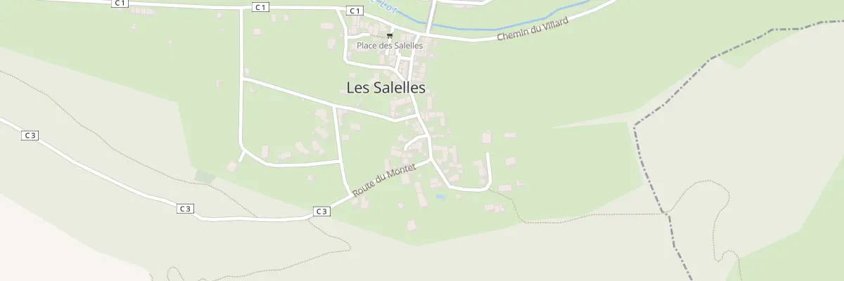 Plan du 5158 Les Salelles aux Salelles