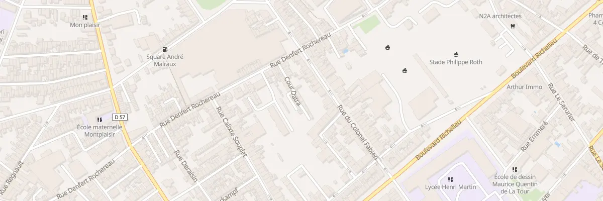 Plan du 99B Rue Denfert Rochereau à Saint-Quentin