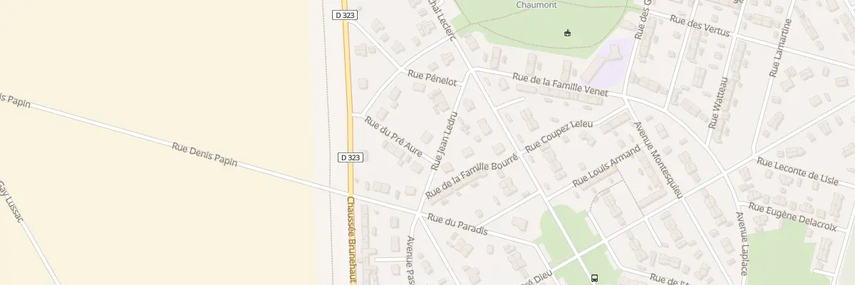 Plan du 3 Rue Jean Ledru à Tergnier