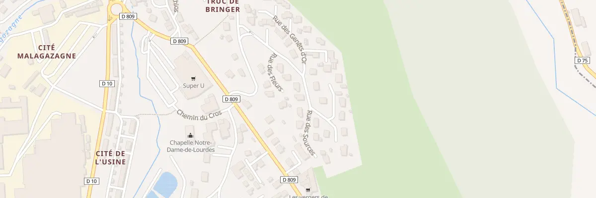 Plan du 6 Rue des Fleurs à Saint-Chély-d’Apcher