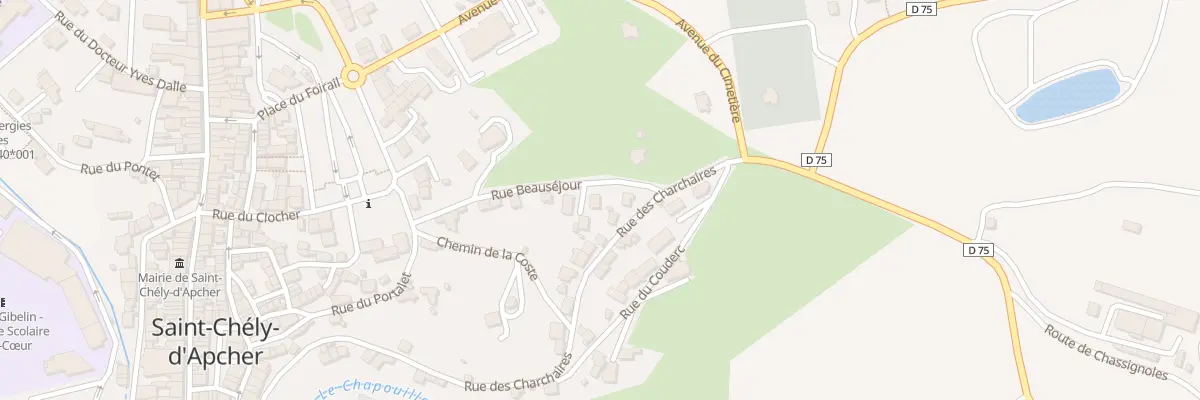 Plan du 9 Rue Beauséjour à Saint-Chély-d’Apcher