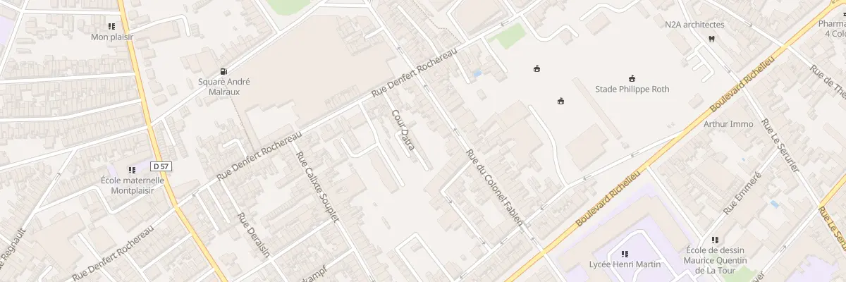 Plan du 47 Rue du Colonel Fabien à Saint-Quentin