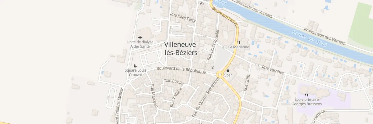 Plan du 16 Bd de la République à Villeneuve-lès-Béziers