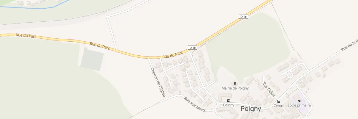 Plan du 3 Che du Pré au Chat à Poigny