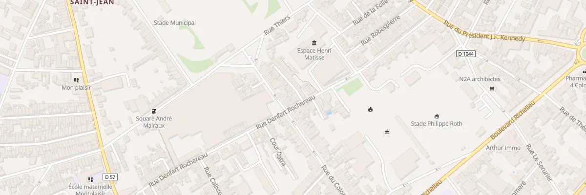 Plan du 58 Rue Denfert Rochereau à Saint-Quentin
