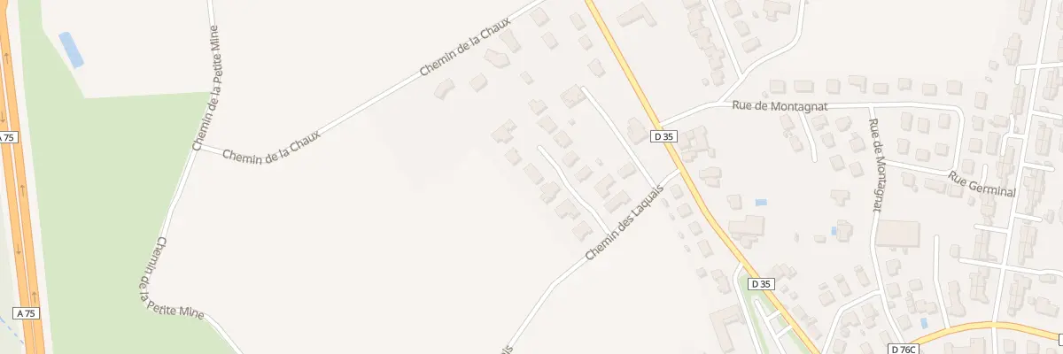 Plan du 9009 Che des Laquais à Charbonnier-les-Mines
